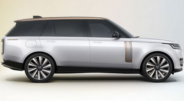 2023 Range Rover SUV side view New 2023 Range Rover SUV side view