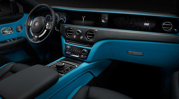 2022 Rolls-Royce Black Badge Ghost interior view front seat