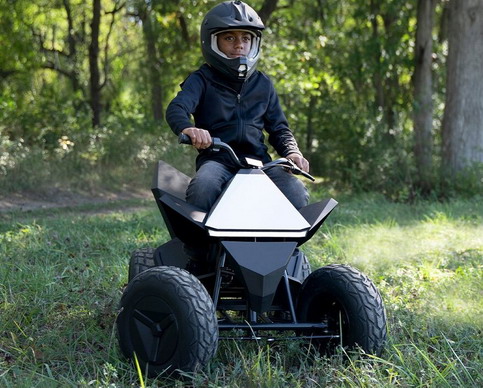Tesla Cyberquad Tesla Cyberquad ATV electric for kids front view