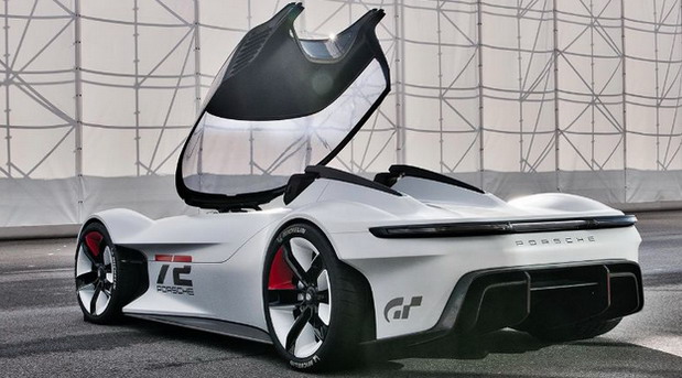 Porsche Vision Gran Turismo Concept rear side view open door view