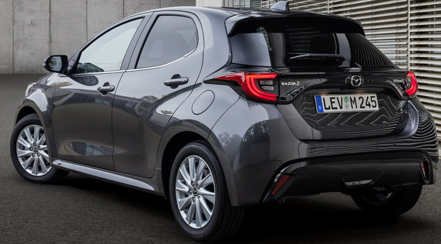 Mazda2 Hybrid 2022 Mazda 2 Hybrid rear side view