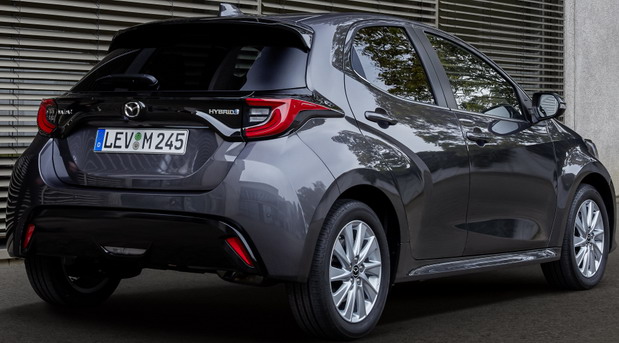 Mazda2 Hybrid 2022 Mazda 2 Hybrid side rear view