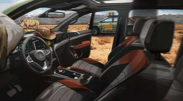 Volkswagen Amarok 2023 New 2023 Volkswagen Amarok pick-up truck interior sketch photo