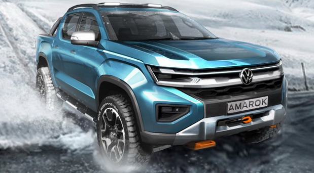 New Volkswagen Amarok 2023 New 2023 Volkswagen Amarok pick-up truck sketch photo