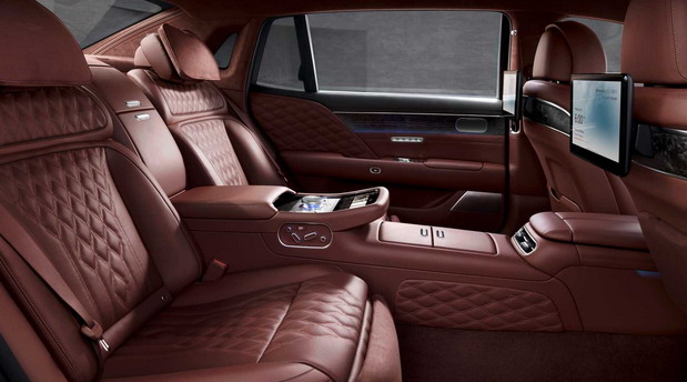 New 2023 Genesis G90 interior New 2023 Genesis G90 interior view back seats