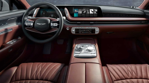 New 2023 Genesis G90 interior New 2023 Genesis G90 interior view front panel