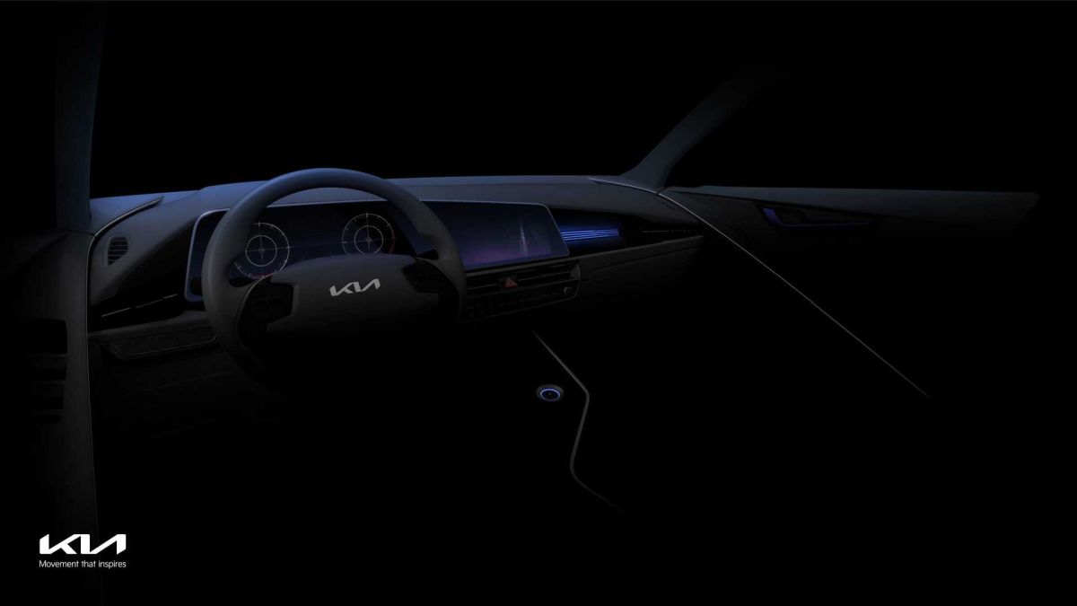 New 2023 Kia Niro EV crossover interior view