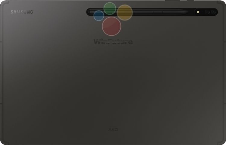 Samsung Galaxy Tab S8 ultra rear view Samsung Galaxy Tab S8 ultra rear view
