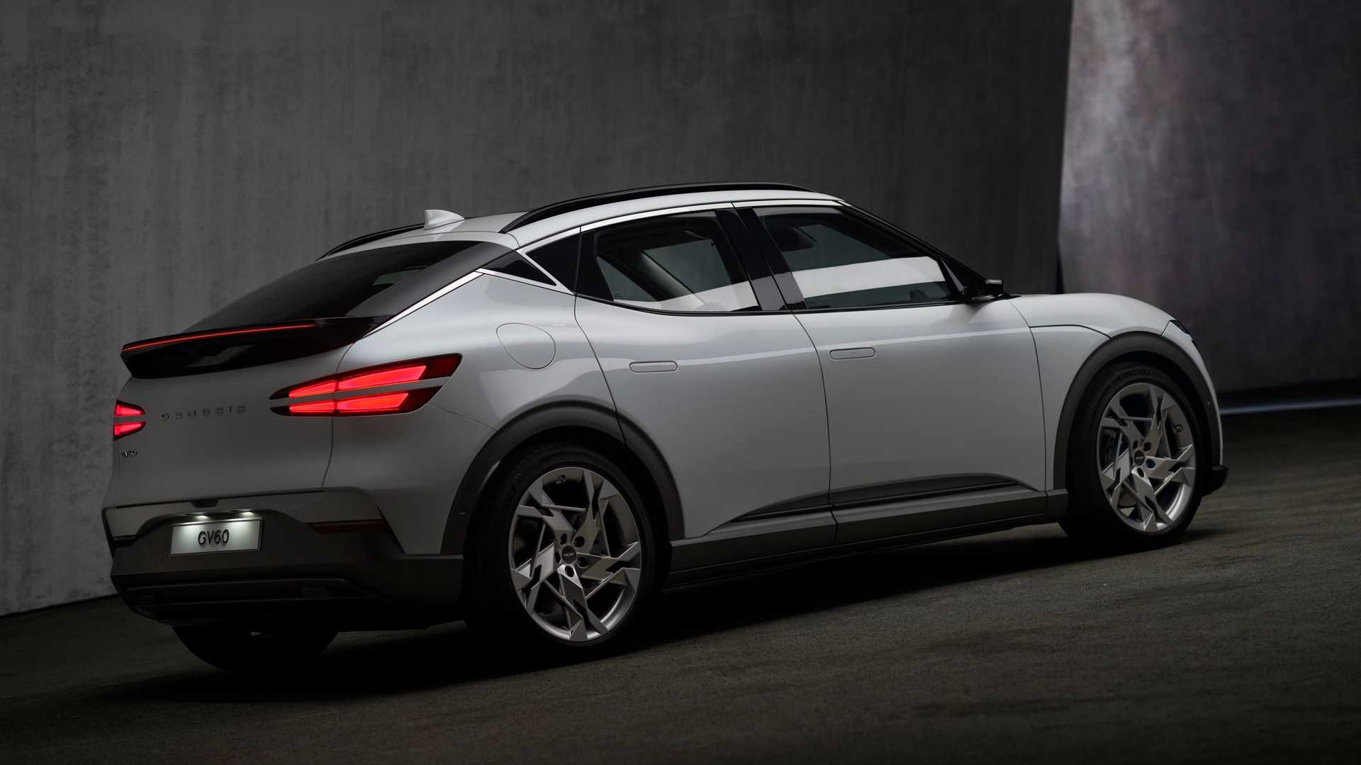 2023 Genesis GV60 EV rear side view 2023 Genesis GV60 EV rear side view