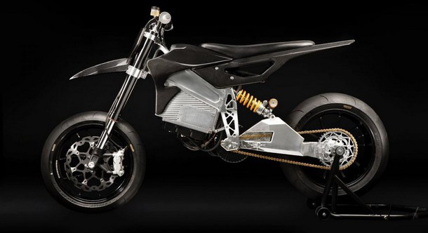 Axiis Liion electric supermoto bike side view