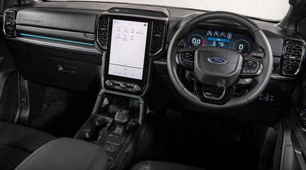 New 2023 Ford Everest SUV interior front panel view New 2023 Ford Everest SUV interior front panel view