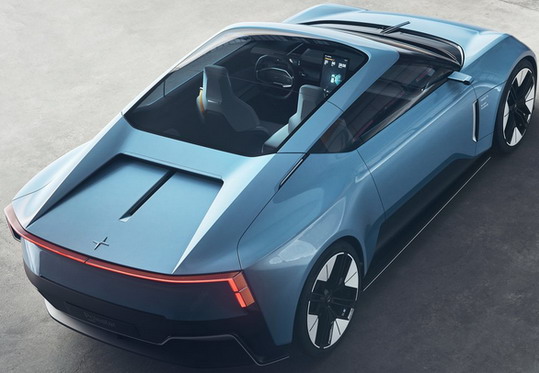 New 2023 VOLVO Polestar O2 Concept top side view New 2023 VOLVO Polestar O2 Concept top side view