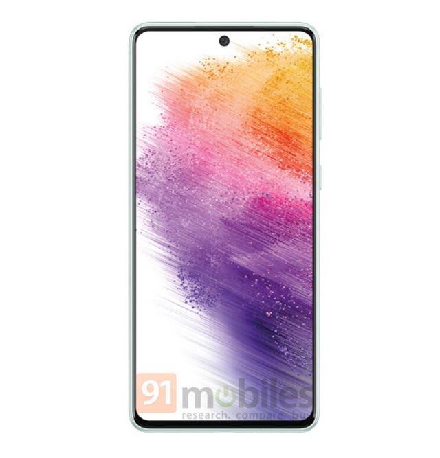 Samsung Galaxy A73 front view Samsung Galaxy A73 front view
