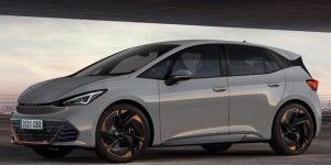 2022 Cupra Born Electric Car side front view