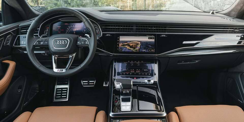 2023 audi q9 suv interior front panel view
