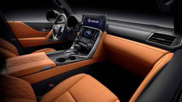 2022 Lexus LX 600 Interior view front seats