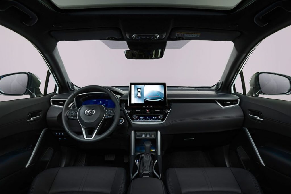2022 Toyota Corolla Cross subcompact SUV 2022 Toyota Corolla Cross subcompact SUV interior panel view