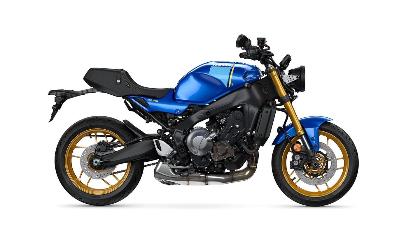 New 2022 Yamaha XSR900 motorcycle side view