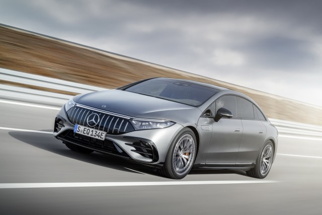 2023 Mercedes-AMG EQS 53 Electric Sedan side front view