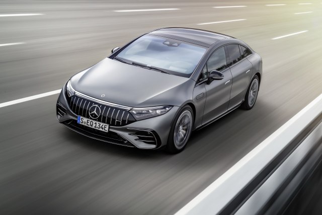 2023 Mercedes-AMG EQS 53 Electric Sedan front top view
