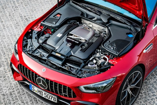 2023 Mercedes-AMG GT 63 S E Performance Hybrid engine view