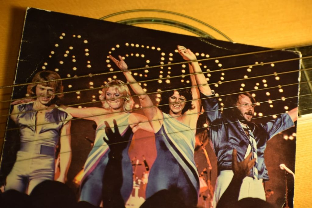 Agnetha Fältskog, Björn Ulvaeus, Benny Andersson, Anni-Frid Lyngstad Abba group members 