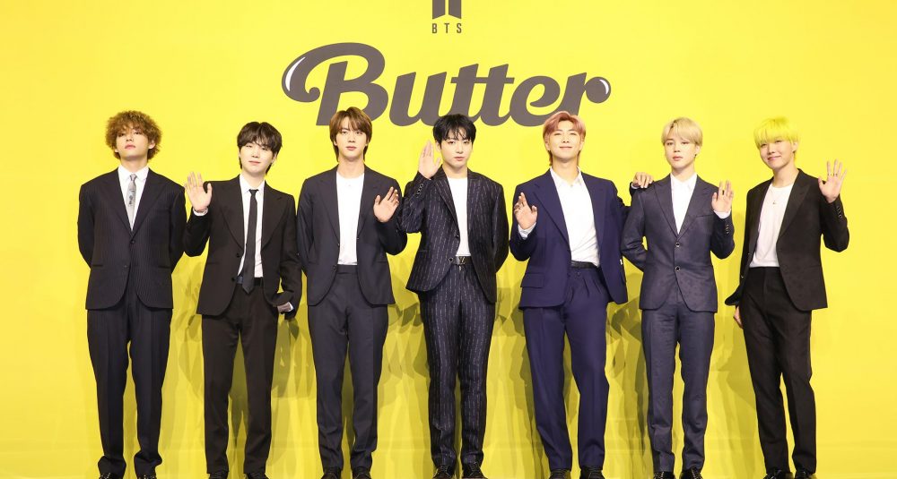 BTS – Butter Poster with band posing