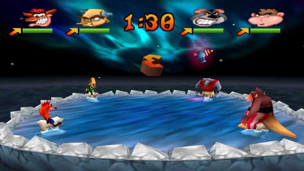 Crash Bash game Crash Bash game scene
