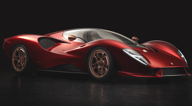 New 2023 De Tomaso P72 side front view New 2023 De Tomaso P72 side front view