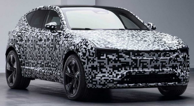 Polestar 3 2022 Electric SUV photo teased  front side view
