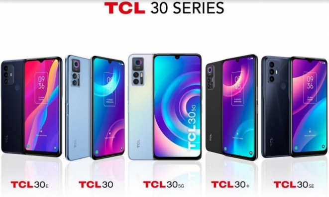 Five new TCL 30 series phones presented at MWC 2022