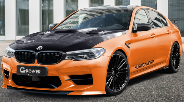 G-Power G5M Hurricane RR G-Power G5M Hurricane RR modified BMW M5 (F90) front side view