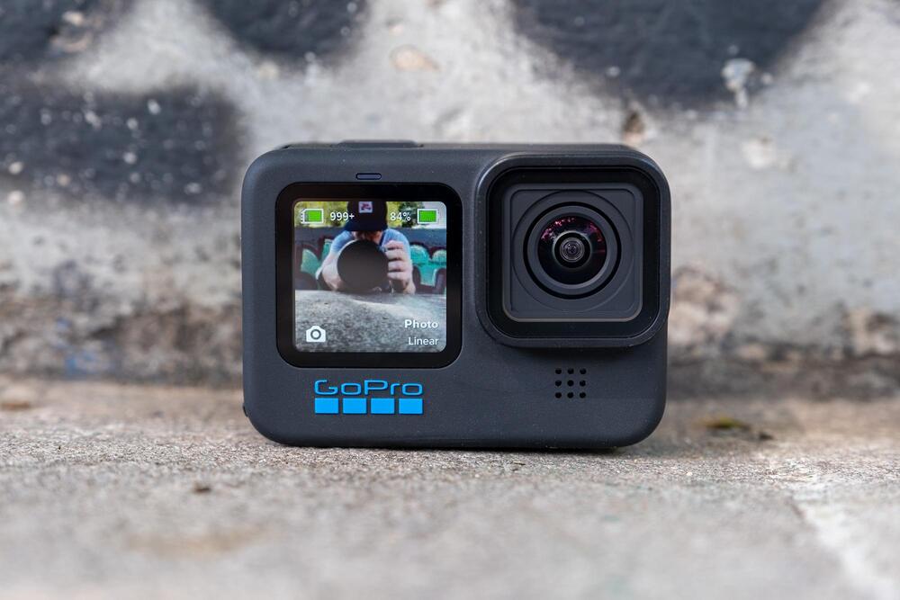 GoPro Hero10 Black on the rain front view