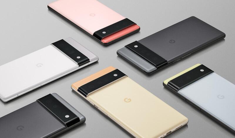Google Pixel 6 and Pixel 6 Pro smartphones back view