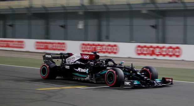 Lewis Hamilton triumphed at the first Qatar Grand Prix Lewis Hamilton triumphed at the first Qatar Grand Prix