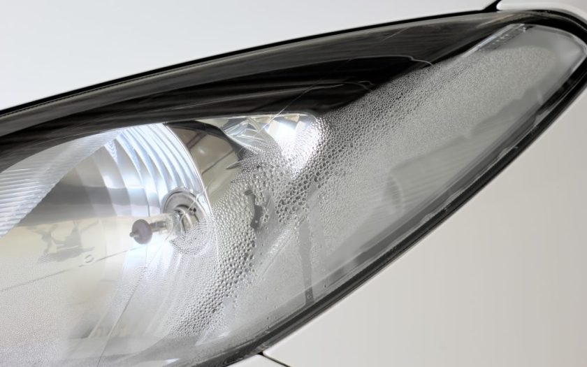 How to get moisture out of the headlights