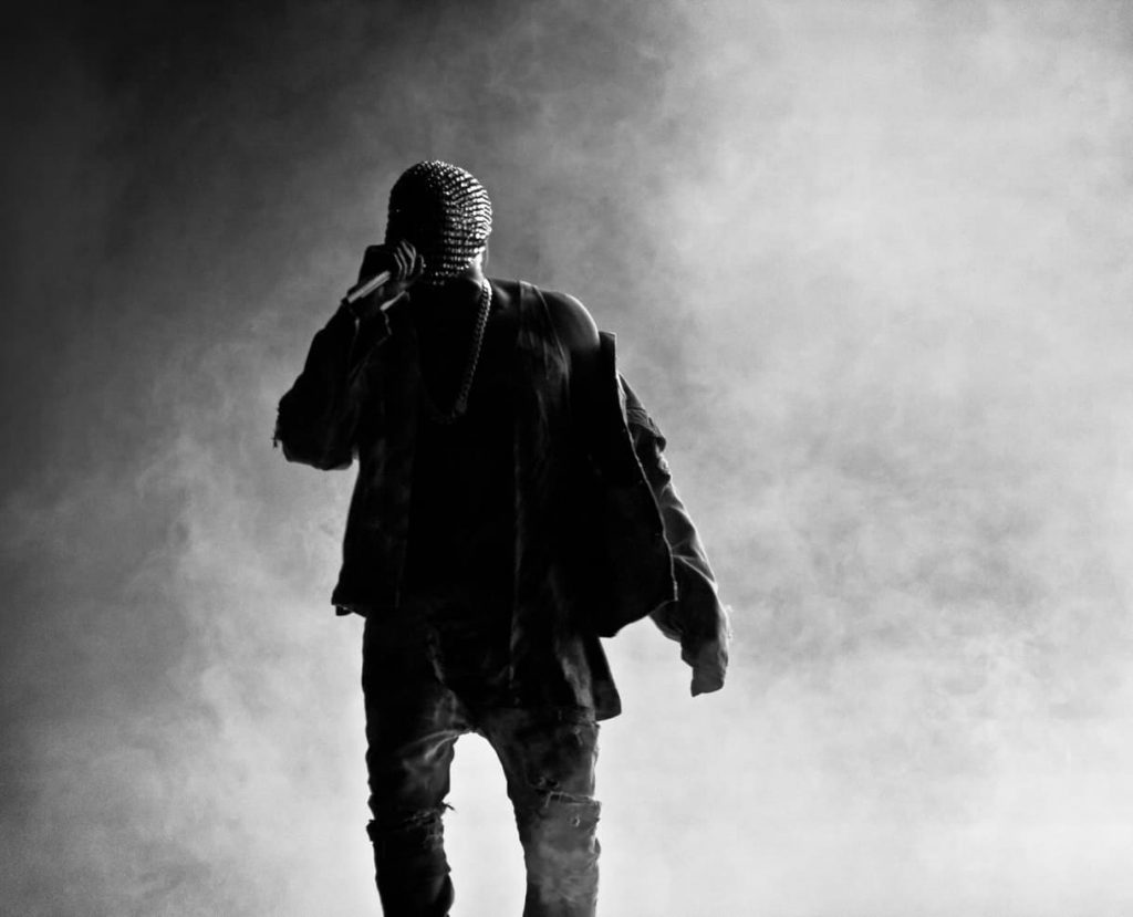 Kanye West performs on concert