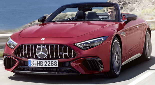 Mercedes-AMG SL 2022 front side view