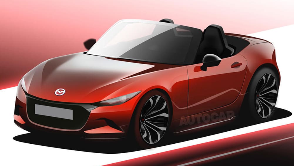 New 2024 Mazda MX-5 render front side view New 2024 Mazda MX-5 render front side view