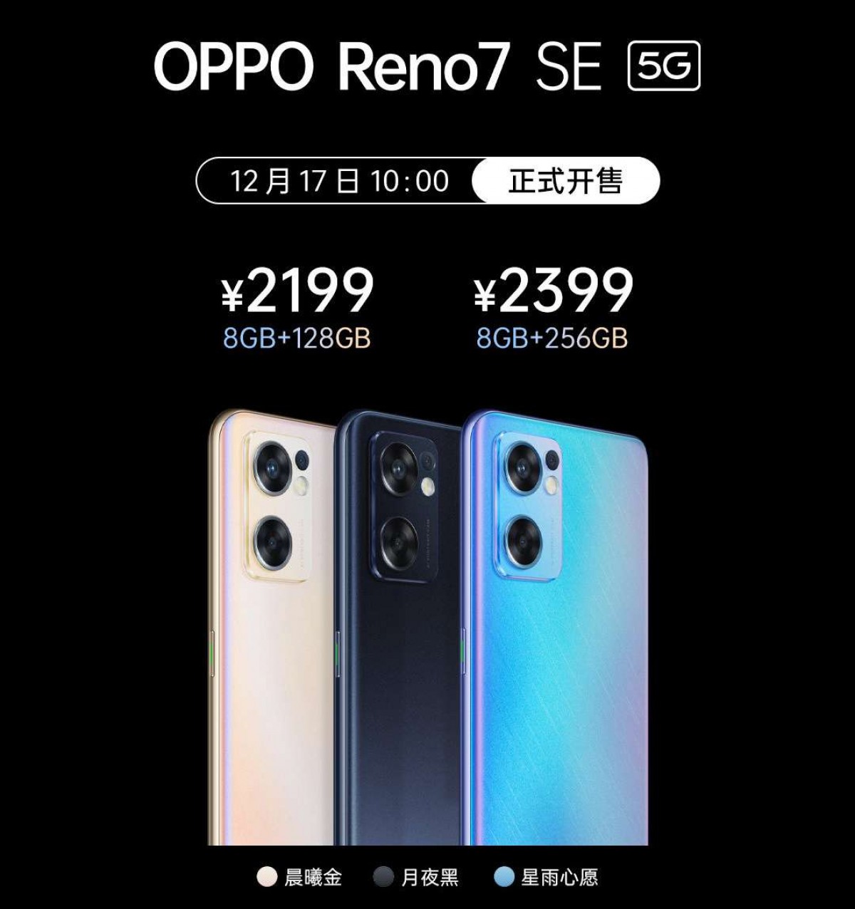 Oppo Reno7 SE 5G specs