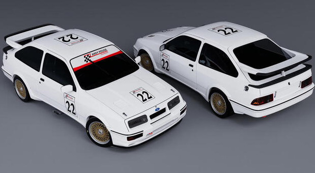 2022 Ford Sierra RS500 two cars side by side