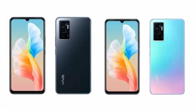Vivo V23e 5G smartphones f Vivo V23e 5G smartphones front and back camera view