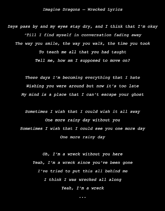 Imagine Dragons – Wrecked Lyrics (Photo by AZ World News)