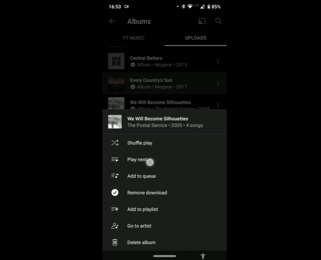 YouTube Music will allow you to save your queue as a playlist YouTube Music will allow you to save your queue as a playlist gif