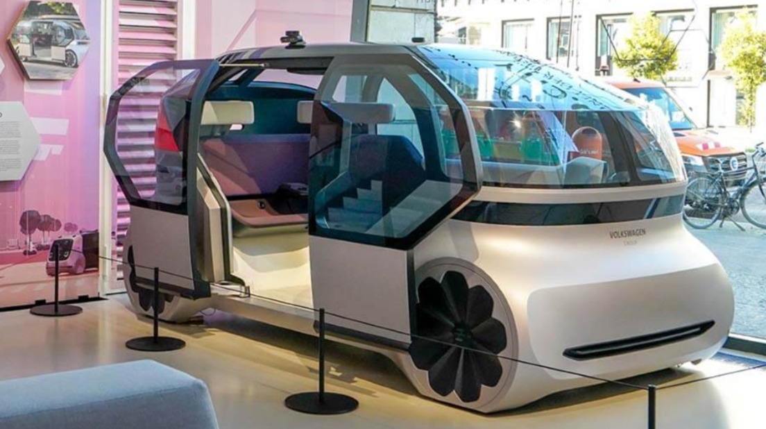 Volkswagen has introduced the vehicle of the future - the OnePod robot taxi