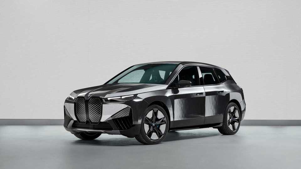 bmw ix color change grey front side view