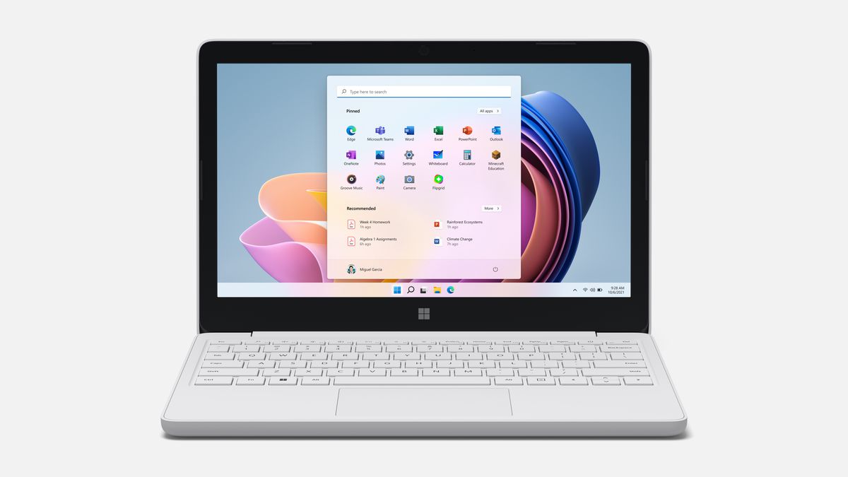 Microsoft Surface Laptop SE microsoft surface laptop se for students front view