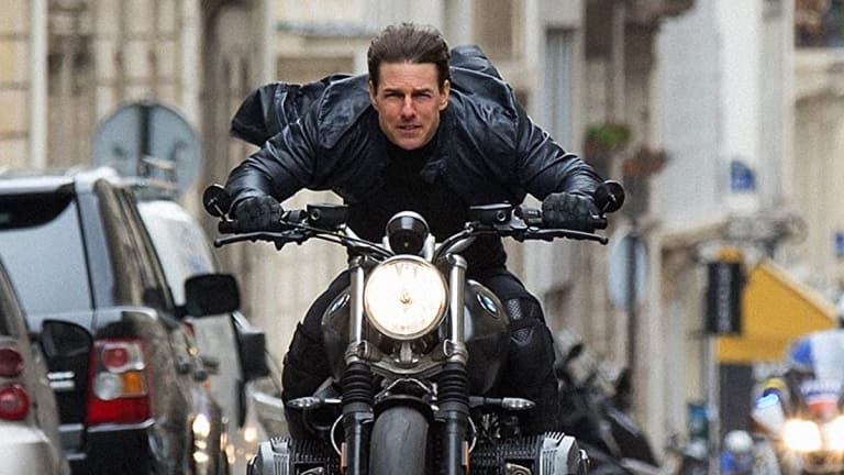 Mission Impossible 7 Tom Cruise riding bike